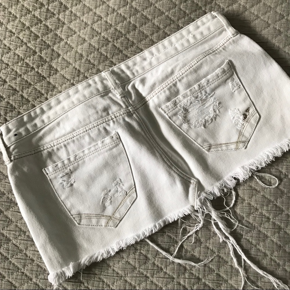 Abercrombie & Fitch Distressed Denim Mini Skirt - Picture 3 of 4